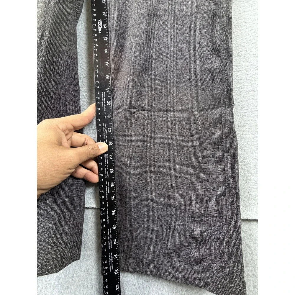 Riders By Lee Pants Womens 18 Gray Plaid Stretch Dress Work Trousers Office‎